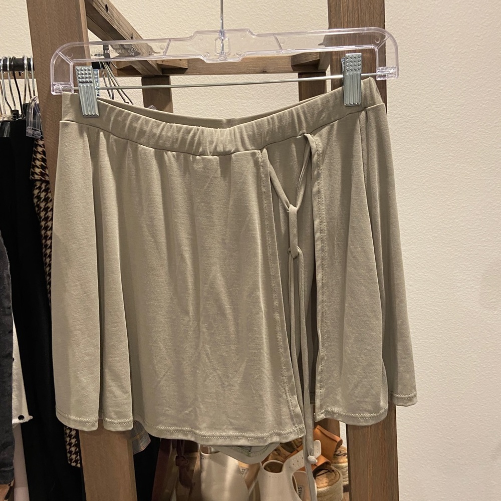 Olive green skirt